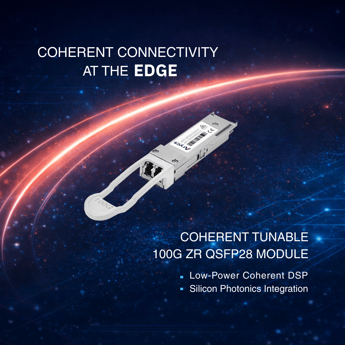 Arycs Technologies Introduces 100G ZR QSFP28 Coherent Module for ...